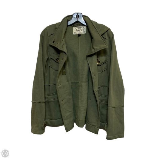 Jacket Shirt By Sugarfly In Green, Size: L