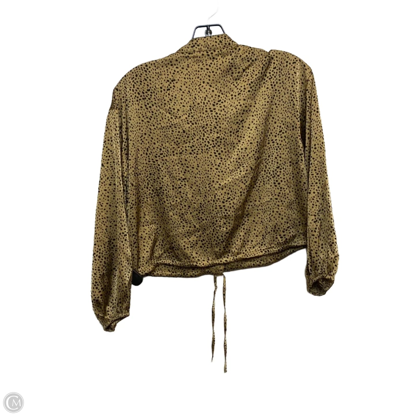Blouse Long Sleeve By Jon And Anna In Brown, Size: S