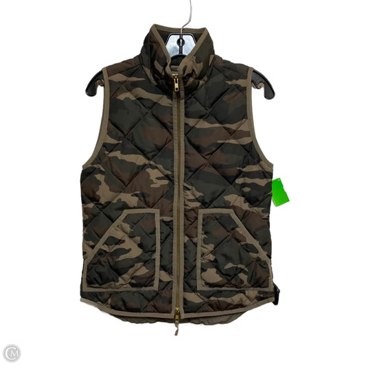 Vest Puffer & Quilted By J. Crew In Green, Size: Xs
