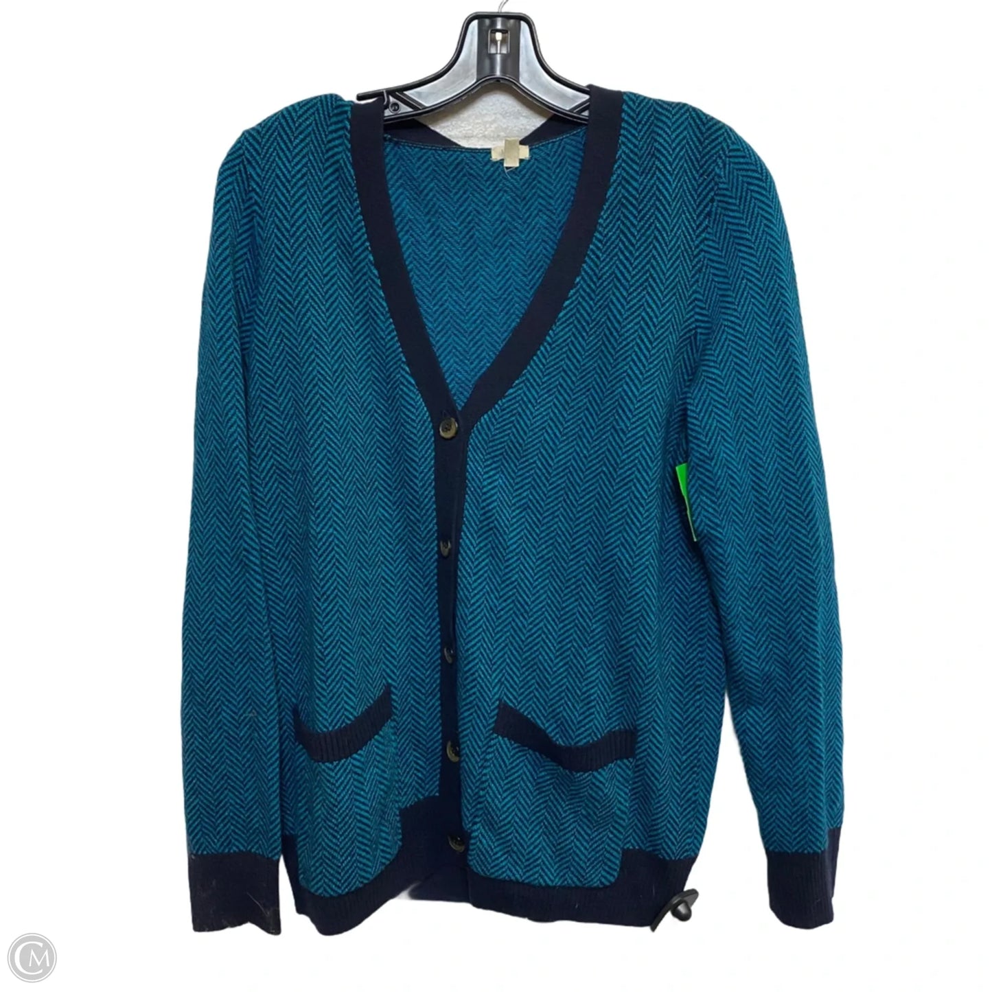 Sweater Cardigan By J. Crew In Blue, Size: L