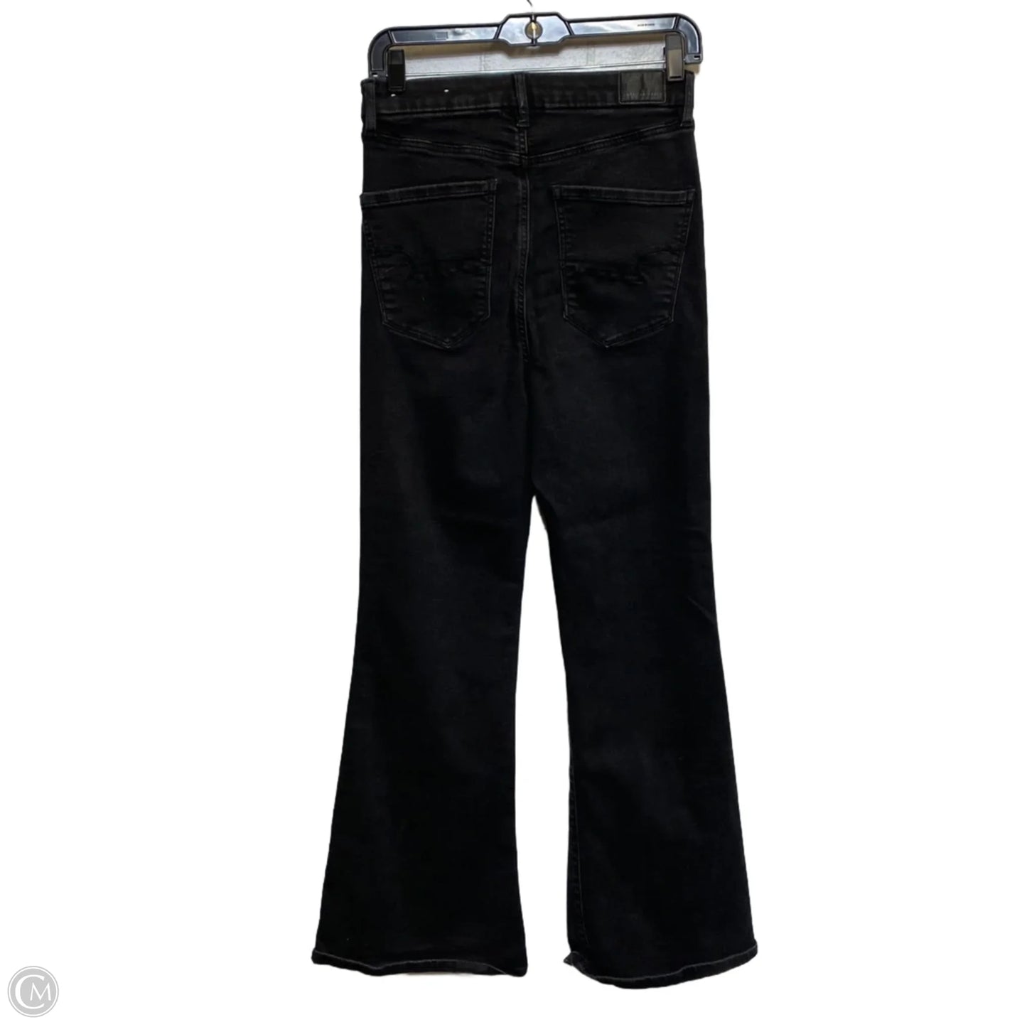 Jeans Flared By American Eagle In Black Denim, Size: 6