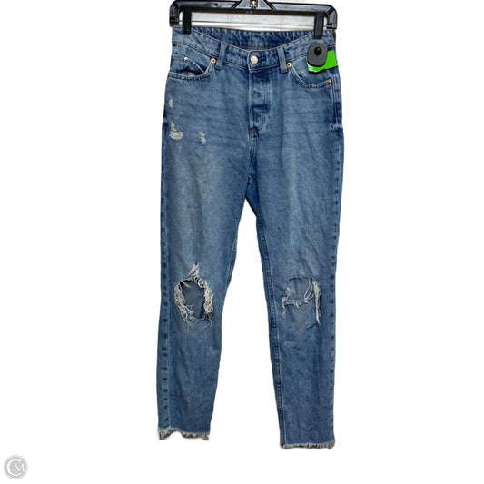 Jeans Straight By H&m In Blue Denim, Size: 2