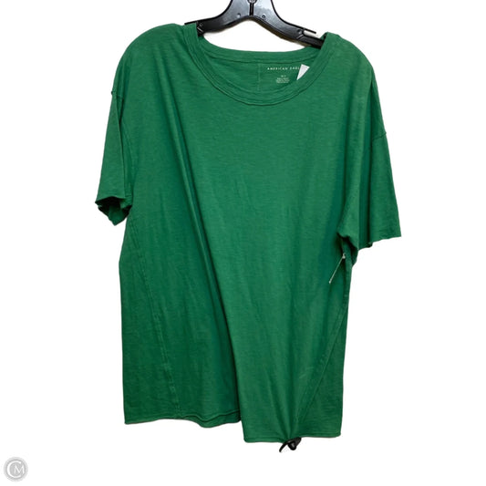 Top Short Sleeve By American Eagle In Green, Size: Xs
