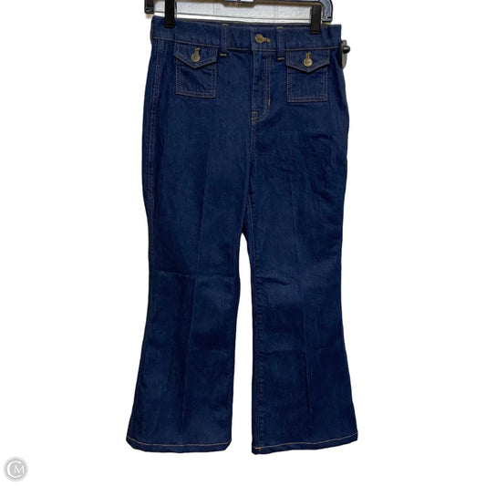 Jeans Flared By J. Crew In Blue Denim, Size: 2p