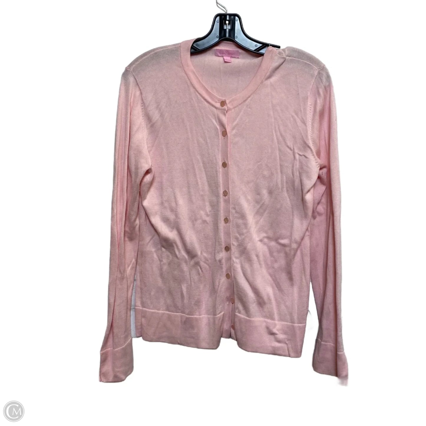 Top Long Sleeve Designer By Lilly Pulitzer In Pink, Size: L