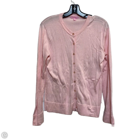 Top Long Sleeve Designer By Lilly Pulitzer In Pink, Size: L