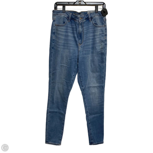 Jeans Jeggings By American Eagle In Blue Denim, Size: 14