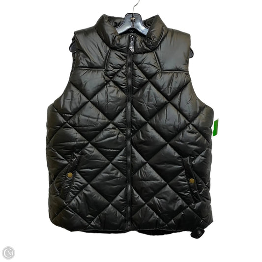Vest Puffer & Quilted By Zenana In Black, Size: 2x