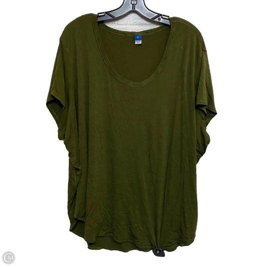 Top Short Sleeve By Old Navy In Green, Size: Xxl