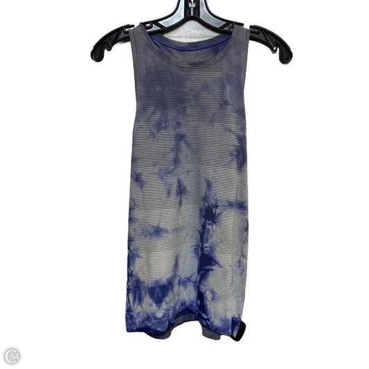 Athletic Tank Top By Lululemon In Blue & Grey, Size: M