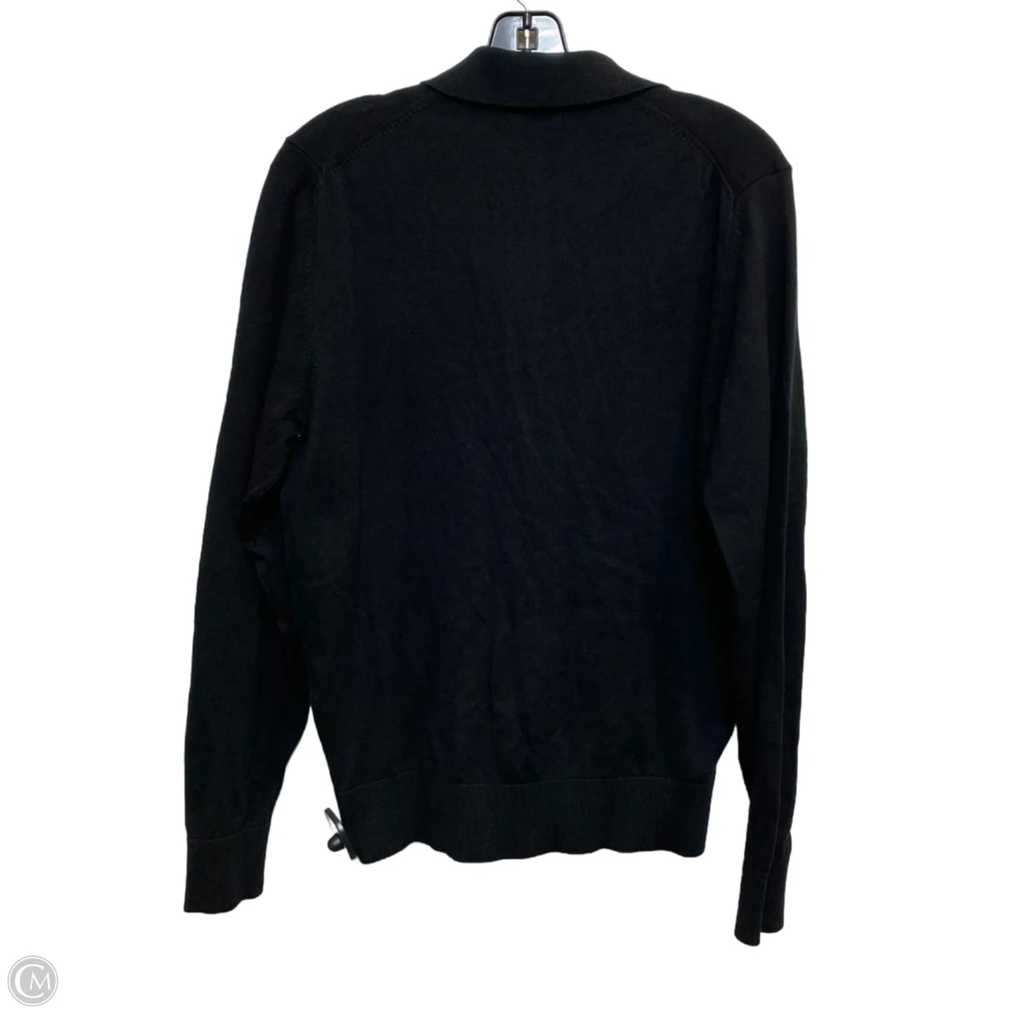 Top Long Sleeve By Izod In Black, Size: S