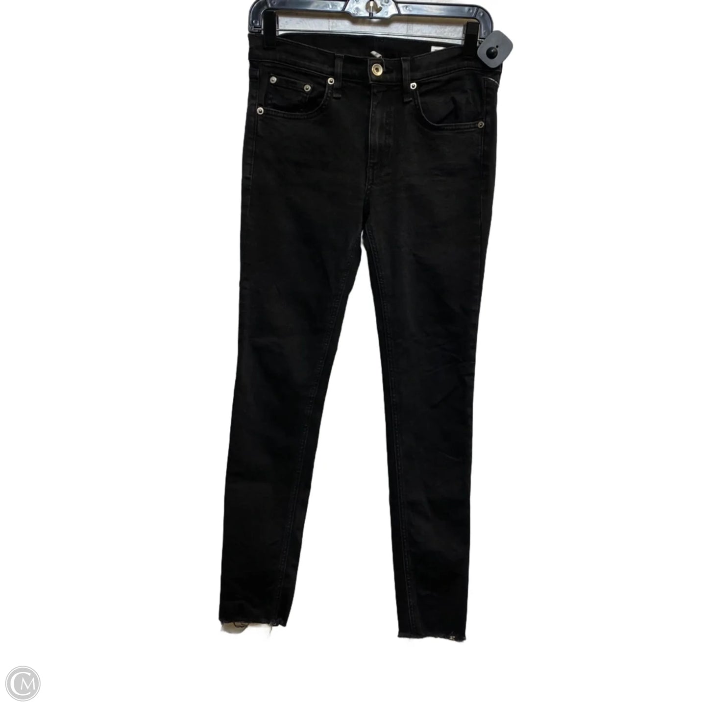 Jeans Designer By Rag And Bone In Black Denim, Size: 4
