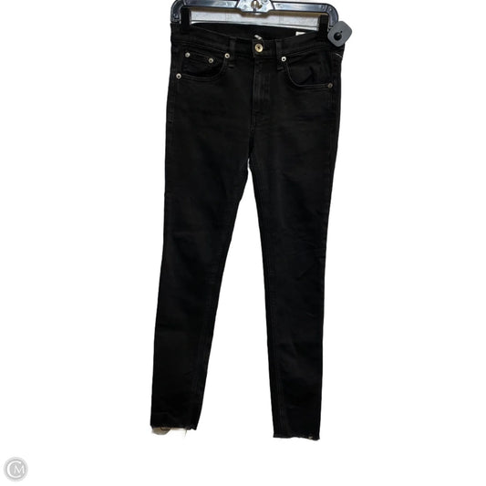 Jeans Designer By Rag And Bone In Black Denim, Size: 4