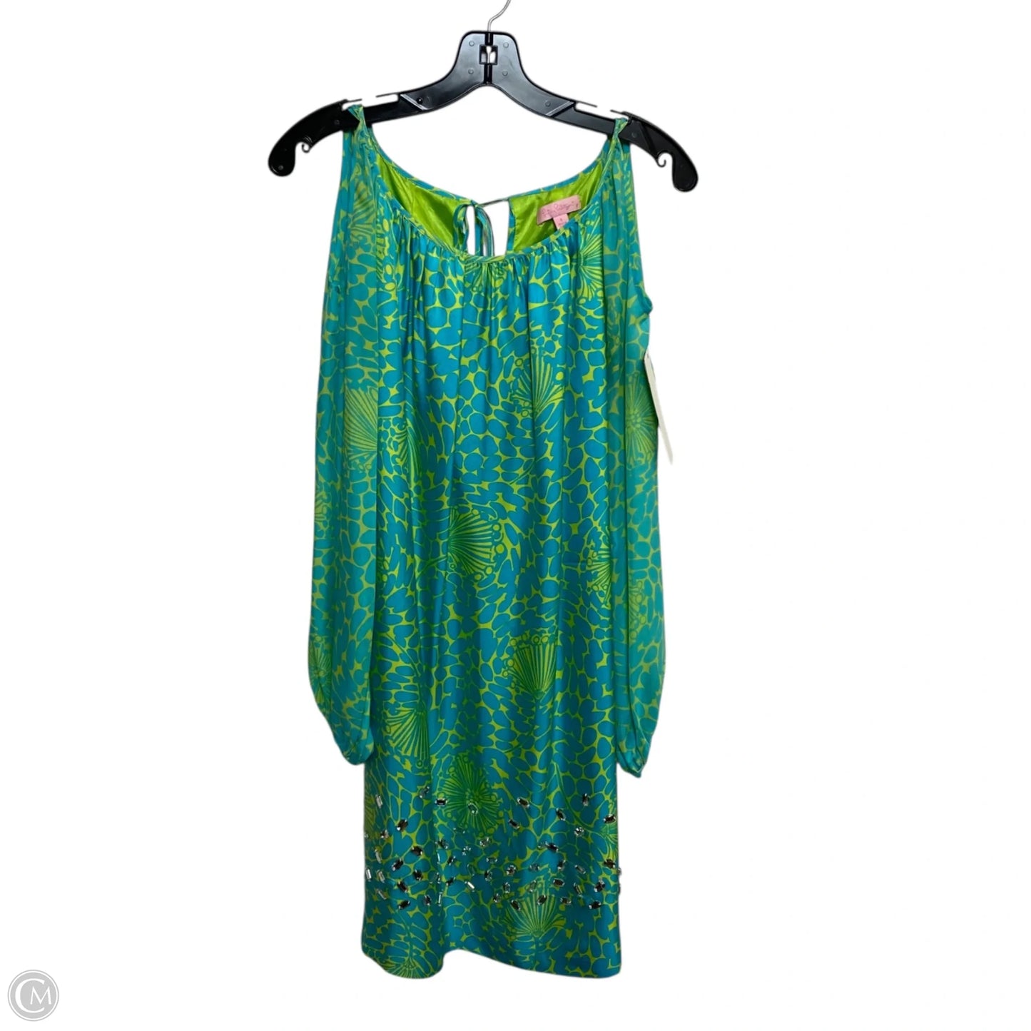 Dress Designer By Lilly Pulitzer In Blue & Green, Size: S