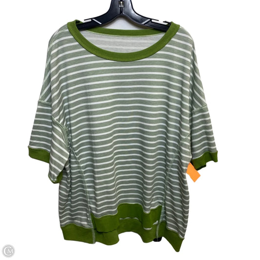 Top Short Sleeve By Cmf In Green, Size: Xl