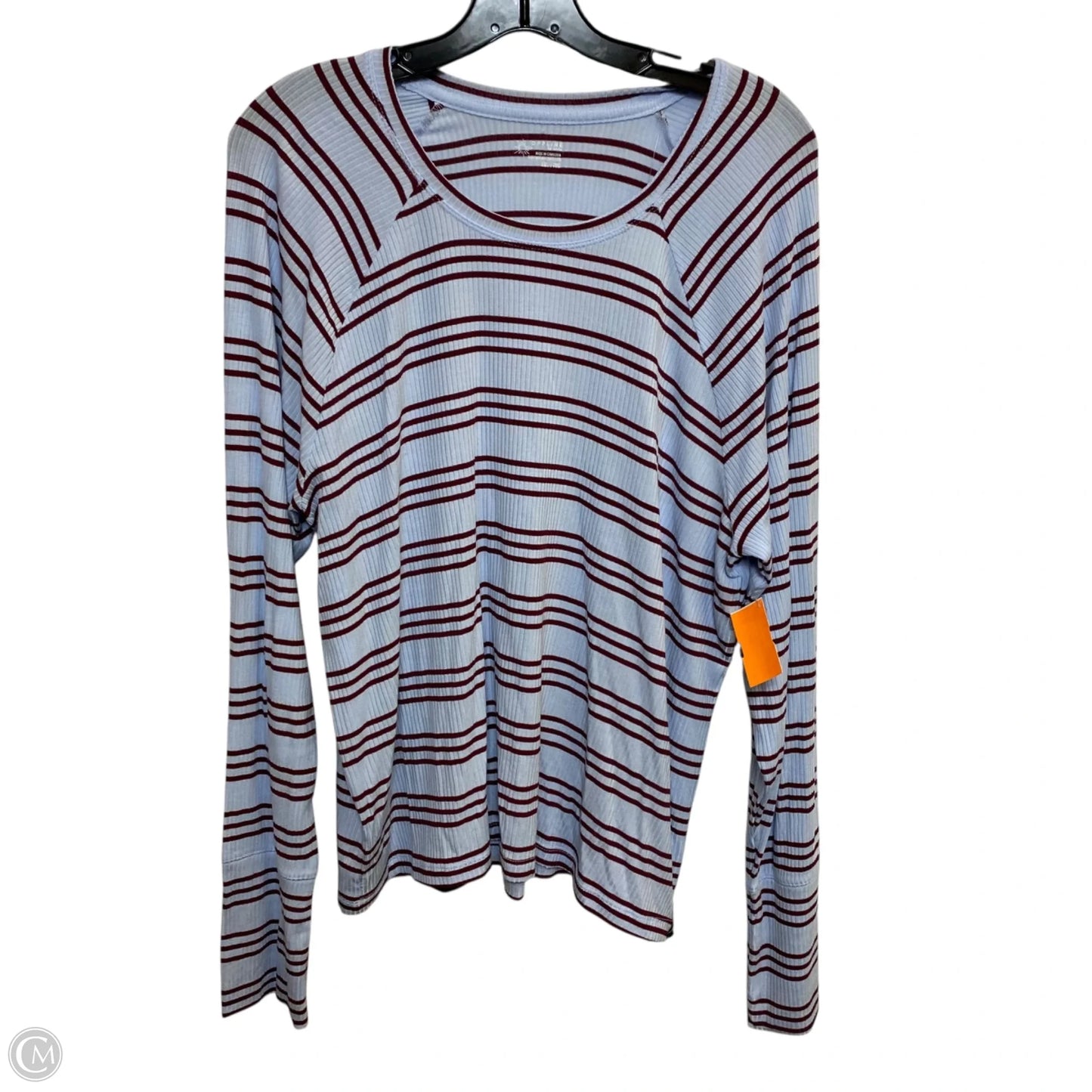 Top Long Sleeve By Offline By Aerie In Blue & Red, Size: Xxl