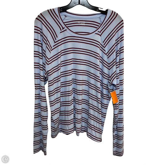 Top Long Sleeve By Offline By Aerie In Blue & Red, Size: Xxl