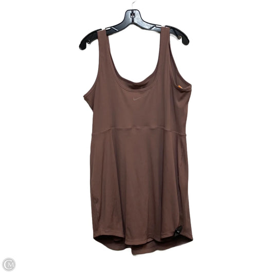 Athletic Romper By Nike In Brown, Size: 1x