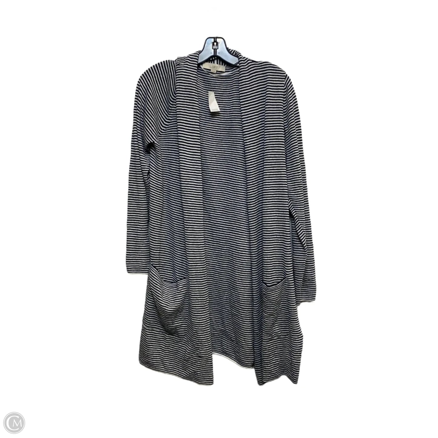 Cardigan By Loft In Blue & White, Size: Xl