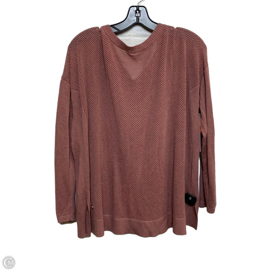 Athletic Top Long Sleeve Crewneck Designer By Lululemon In Pink, Size: S