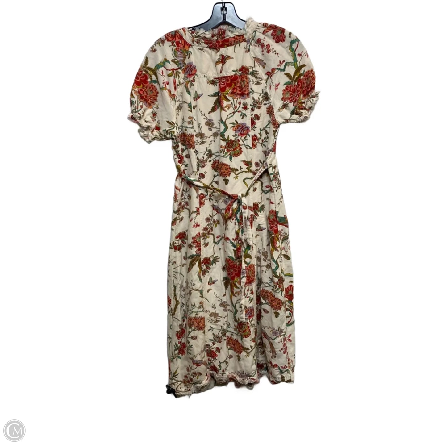 Dress Casual Midi By Pilcro In Cream & Red, Size: S