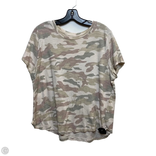 Top Short Sleeve By Old Navy In Tan, Size: Xl