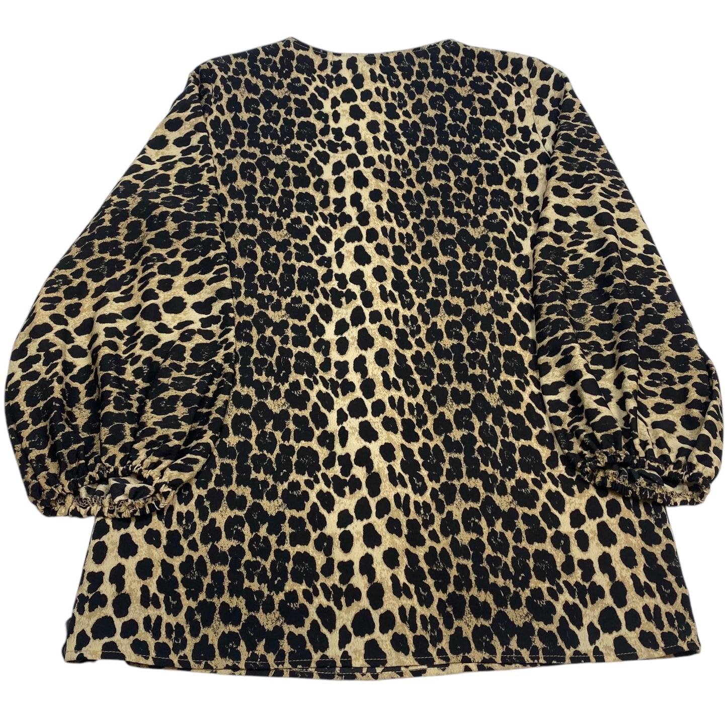 Top Long Sleeve By Belongsei In Animal Print, Size: M