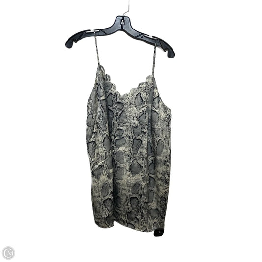 Top Sleeveless By Jodifl In Snakeskin Print, Size: L