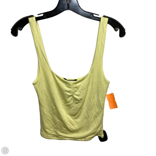 Top Sleeveless By Forever 21 In Yellow, Size: M