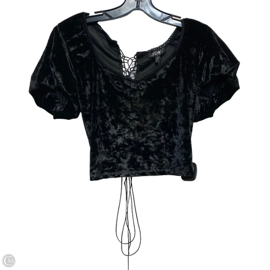 Top Short Sleeve By Dolls Kill In Black, Size: M