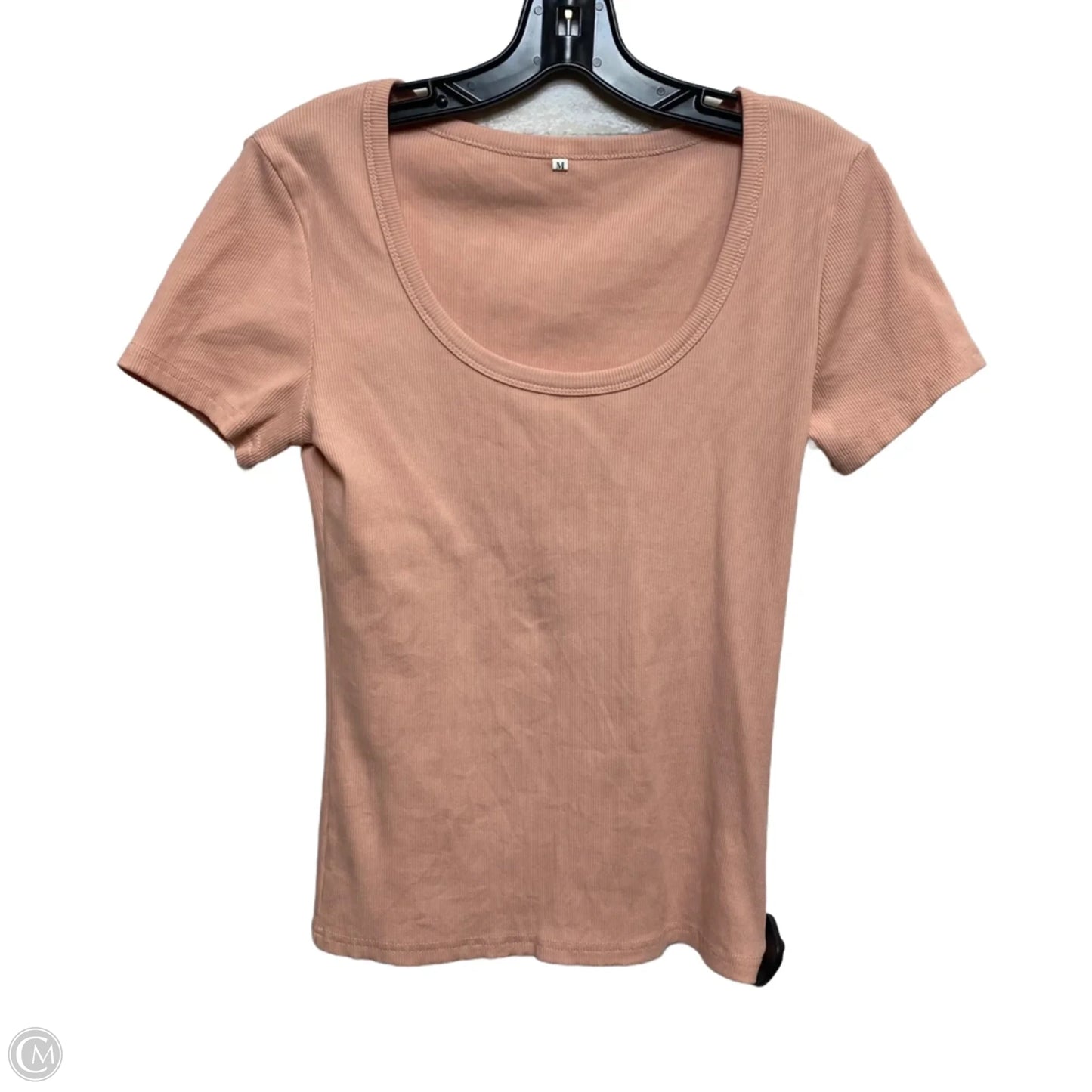 Top Short Sleeve Basic By Cmf In Pink, Size: M