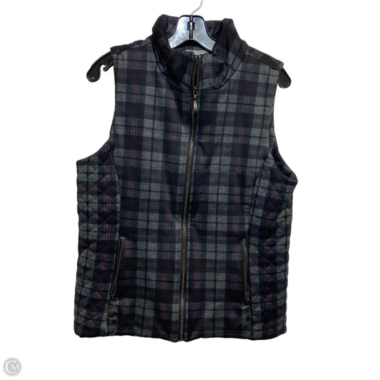 Vest Puffer & Quilted By Lemon Tart In Black & Red, Size: L