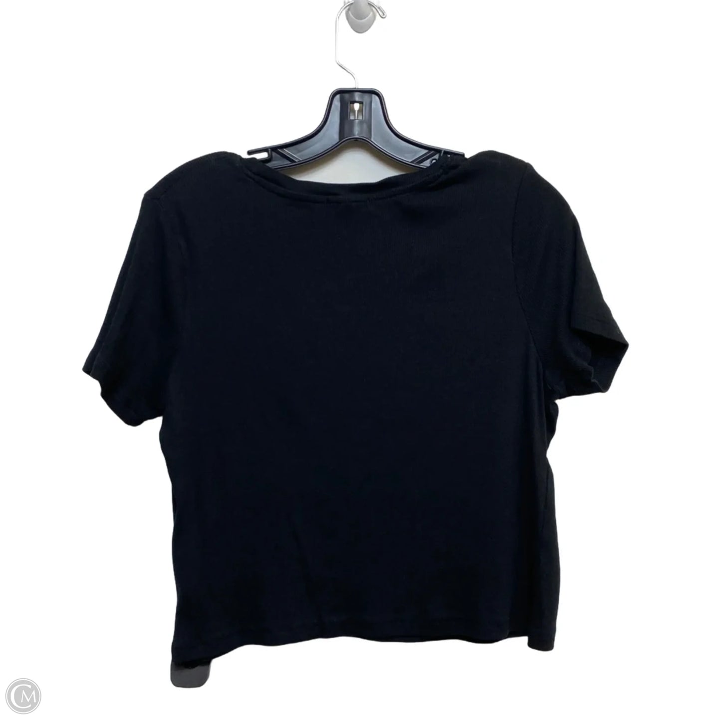 Top Short Sleeve Basic By Derek Heart In Black, Size: Xl