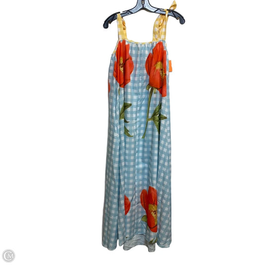 Dress Casual Maxi By Cmf In Blue & Red, Size: M