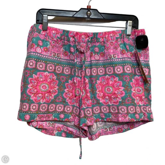 Shortalls Designer By Vineyard Vines In Green & Pink, Size: M