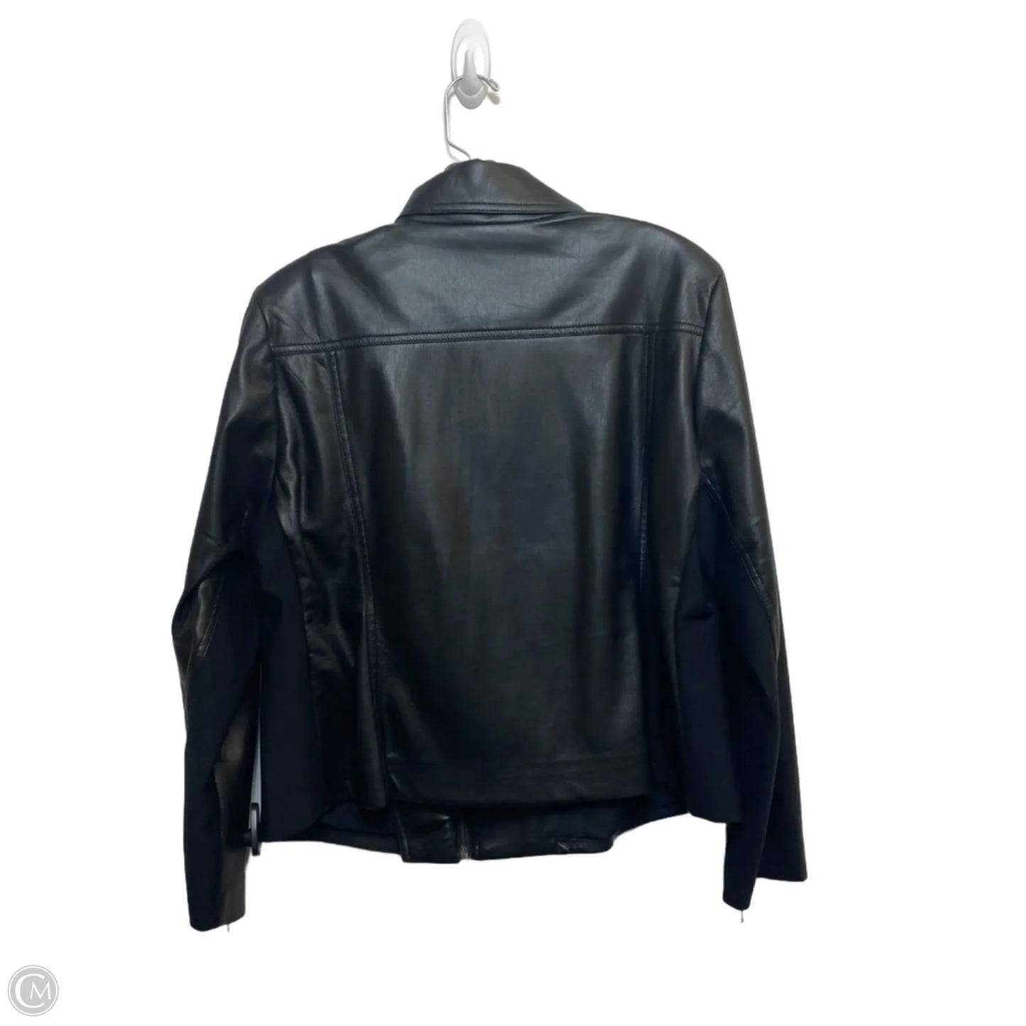 Jacket Moto By Chicos In Black, Size: Lp