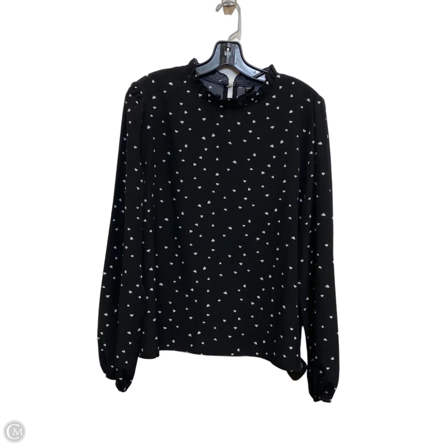 Top Long Sleeve By Shein In Black, Size: M