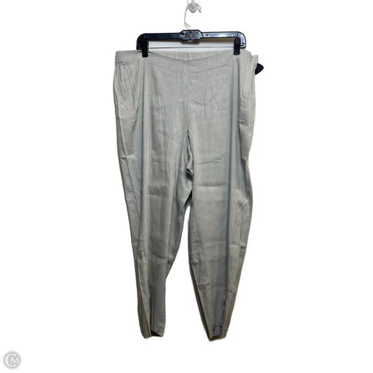Pants Linen By J. Jill In Grey, Size: Xl