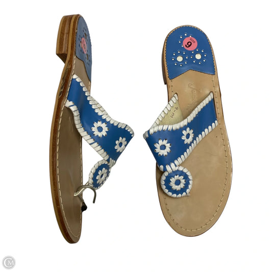 Shoes Designer By Jack Rogers In Blue, Size: 9