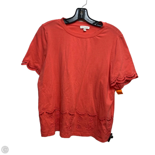 Top Short Sleeve By Crown And Ivy In Coral, Size: M