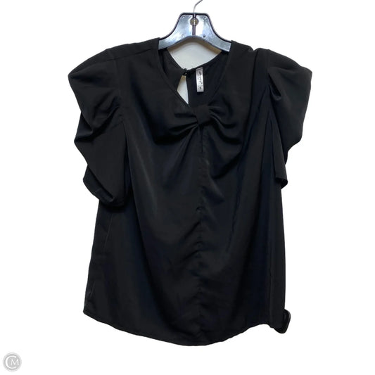Top Short Sleeve By epretty In Black, Size: S
