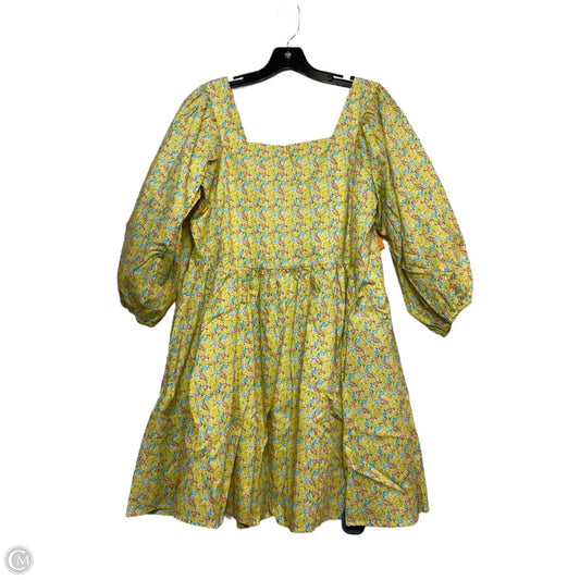 Dress Casual Short By Storia In Yellow, Size: L