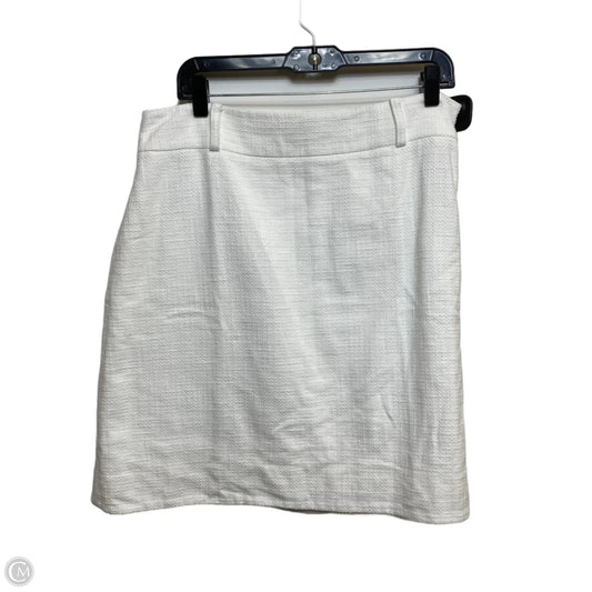 Skirt Designer By Kate Spade In White, Size: 14