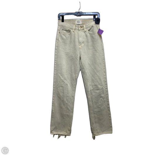 Jeans Straight By Bdg In Cream Denim, Size: 2