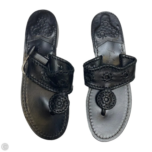 Sandals Designer By Jack Rogers In Black, Size: 8