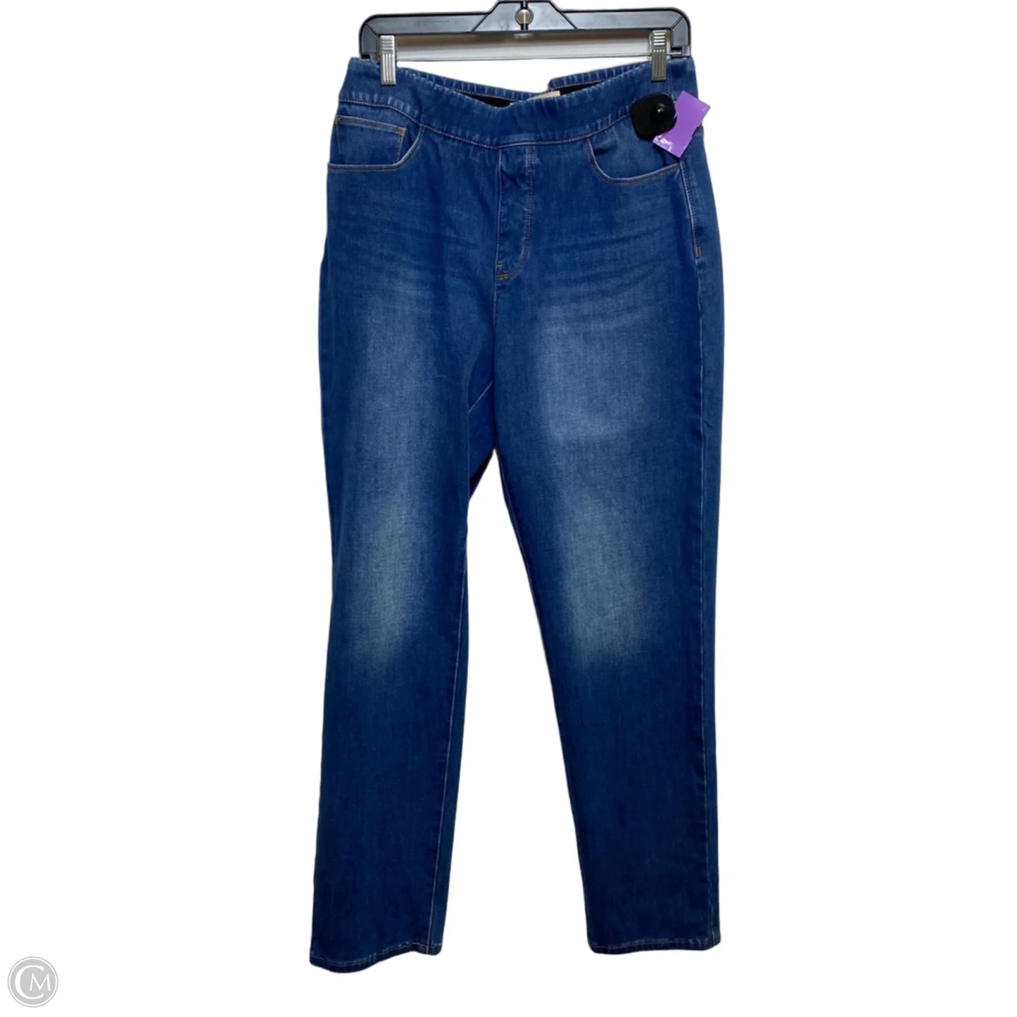 Jeans Jeggings By Soft Surroundings In Blue Denim, Size: L