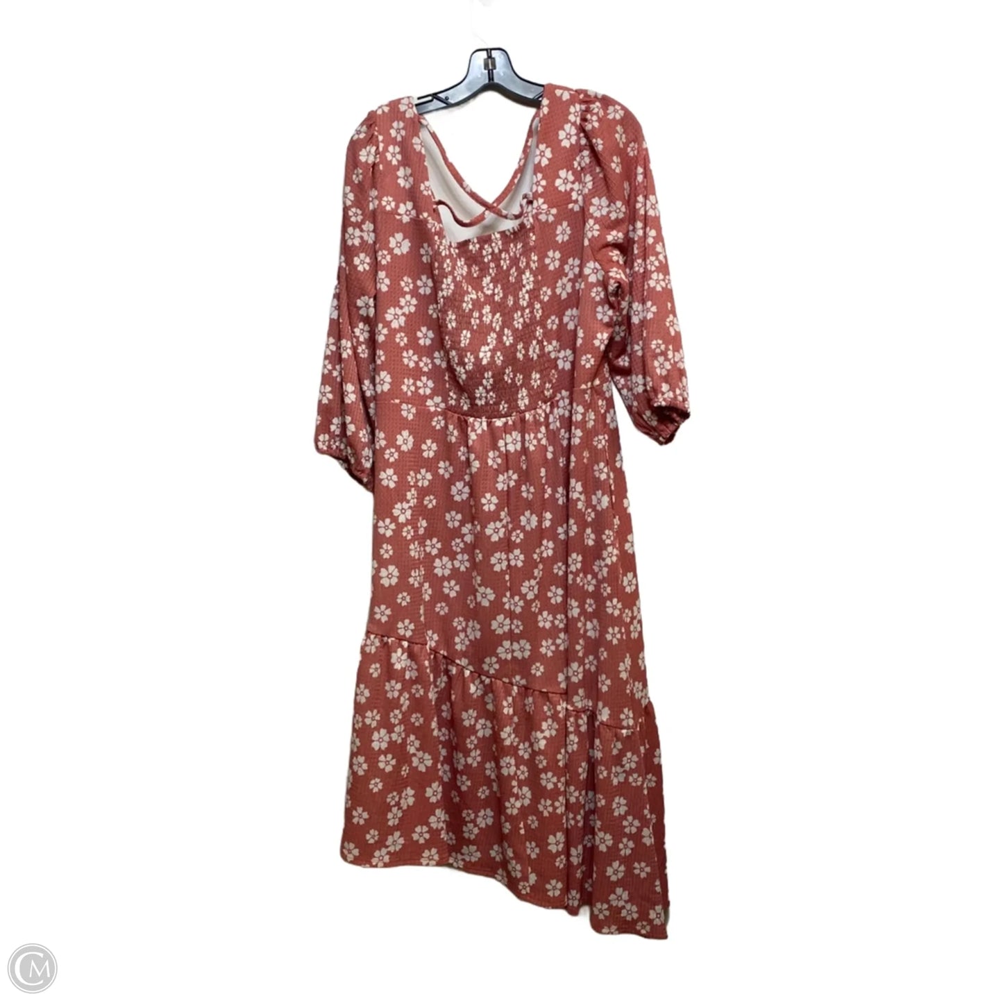 Dress Casual Midi By Cato In Pink, Size: 1x