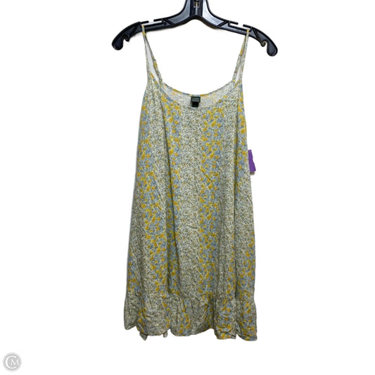 Dress Casual Short By Wild Fable In Blue & Yellow, Size: M