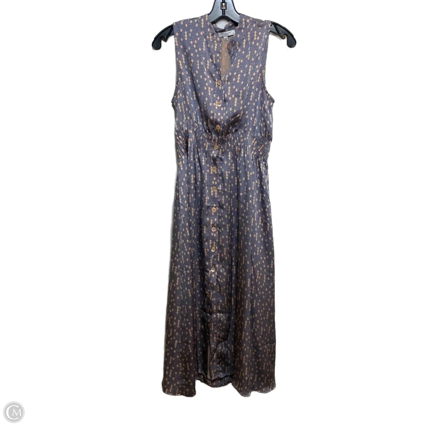 Dress Casual Midi By Equipment In Blue & Pink, Size: Xs
