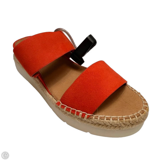 Sandals Flats By Franco Sarto In Orange, Size: 6